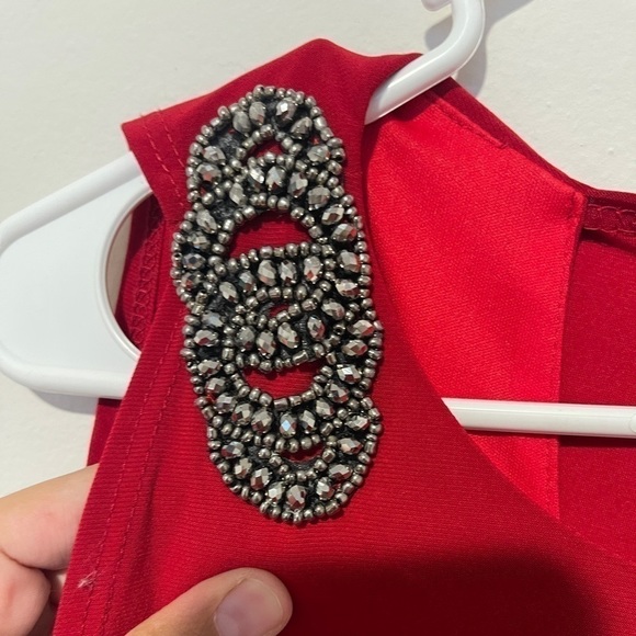 XSCAPE red dress , holiday,Christmas - Picture 7 of 8